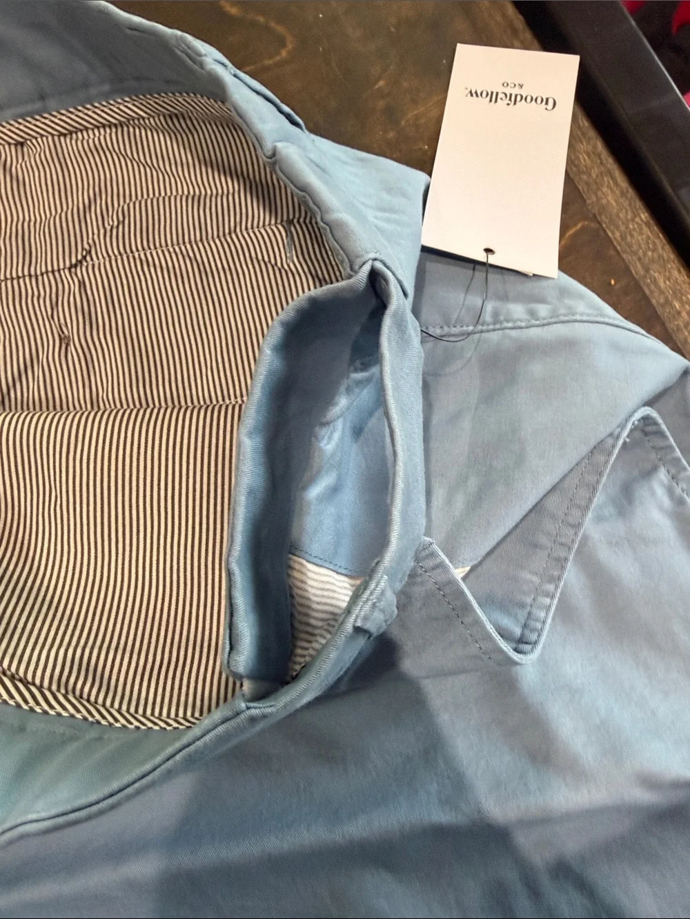 Light Blue Classic Cotton Shorts